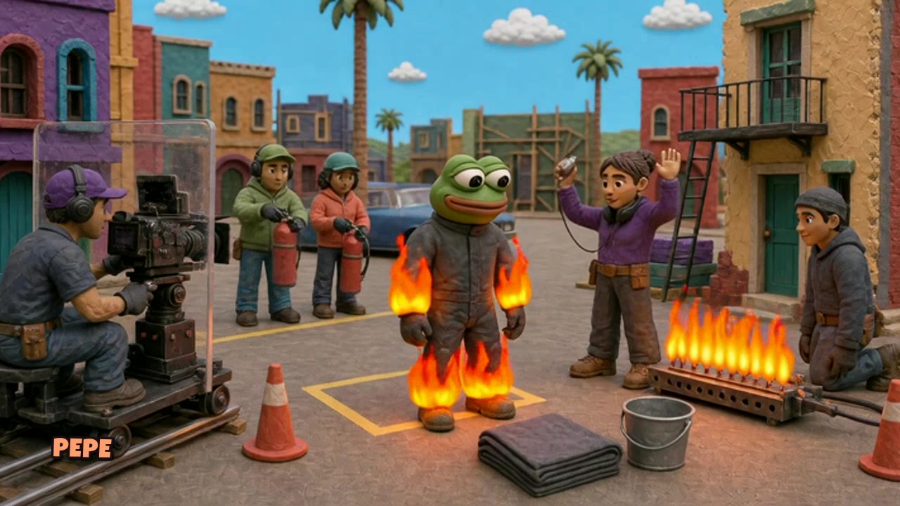 Clay Pepe on a film set